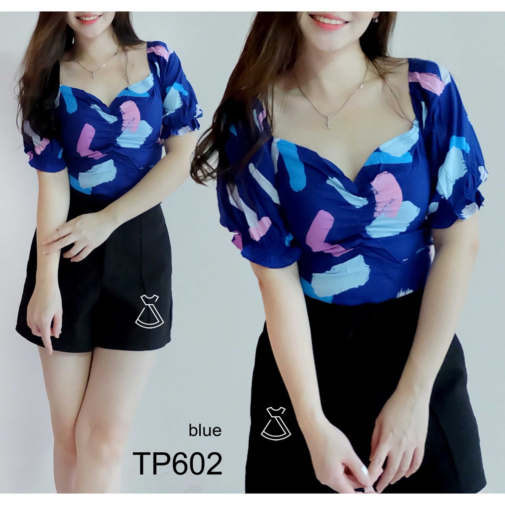 TP602 - ATASAN KOREAN FLOWER RAYON PRINT WANITA