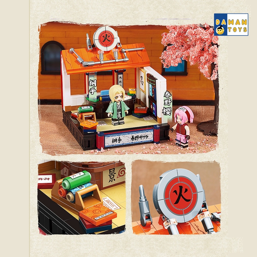 Keeppley Naruto Shippuden Habitat Brick Set Ichiraku Ramen Series - Wedding Naruto Hinata