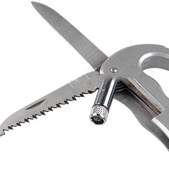 New Karabiner Pisau Multifungsi Outdoor Survival Tools Edc Juara