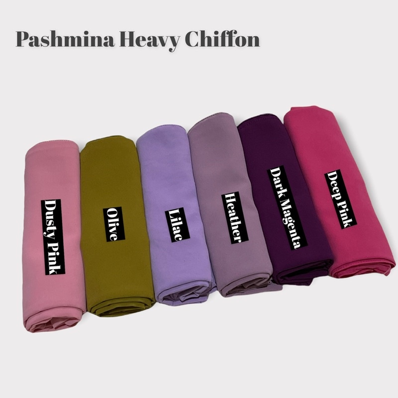 PASHMINA TURKISH HEAVY CHIFFON / Pashmina  Turkish PART II