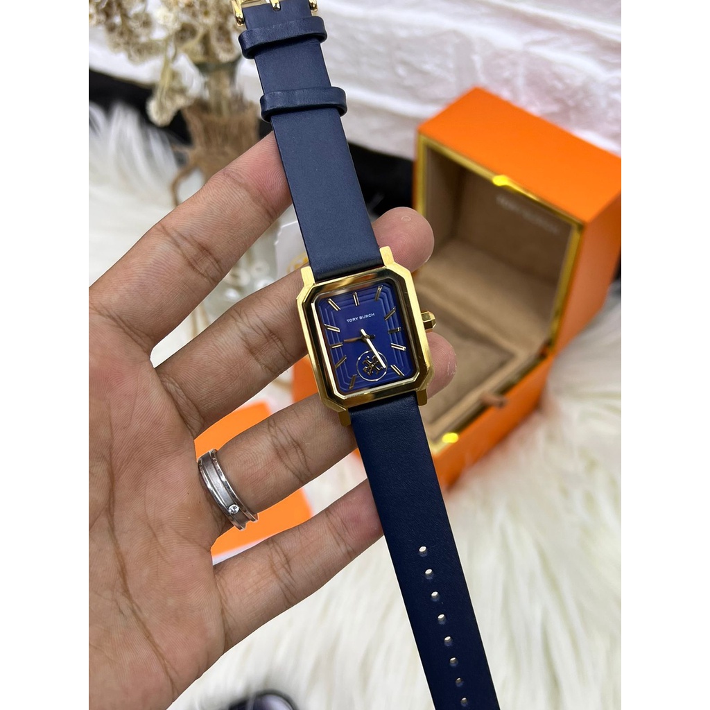 SALE JAM TANGAN WANITA JAM TANGAN TORY BURCH ROBINSON LEATHER BOX ORIGINAL JAM TANGAN WANITA IMPORT 
