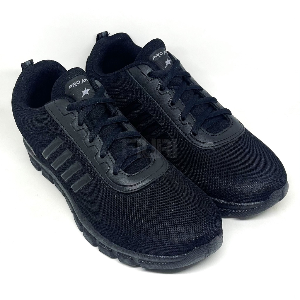 FIURI - Pro ATT Original - PC 870 FULL HITAM 35-43 - Sepatu Kets Pria - Sepatu Sneakers Pria - Sepatu Olahraga Sport Pria - Sepatu Casual Kanvas - Sepatu Jogging Lari Fitness Gym Senam Pria- Sepatu Anak Laki-Laki Cowok - Sepatu Sekolah Bertali SD SMP SMA