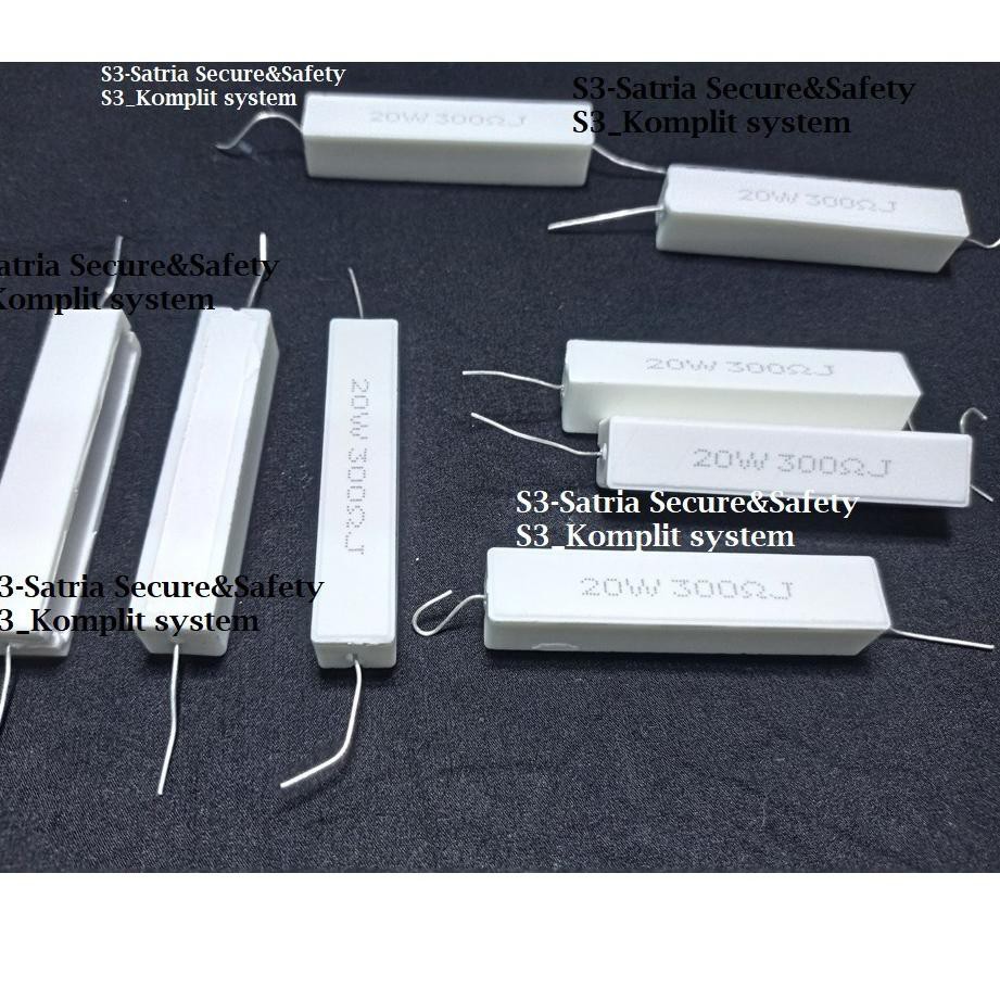 Terbaruϟ Besar Resistor 20W 300 Ohm R Kapur 20 W 300ohm 300R 20watt watt