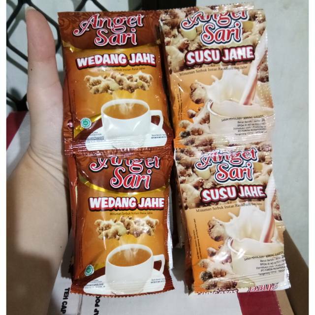 

Anget Sari Susu Jahe / Wedang Jahe Srenceng 10 Pcs x 28 gr