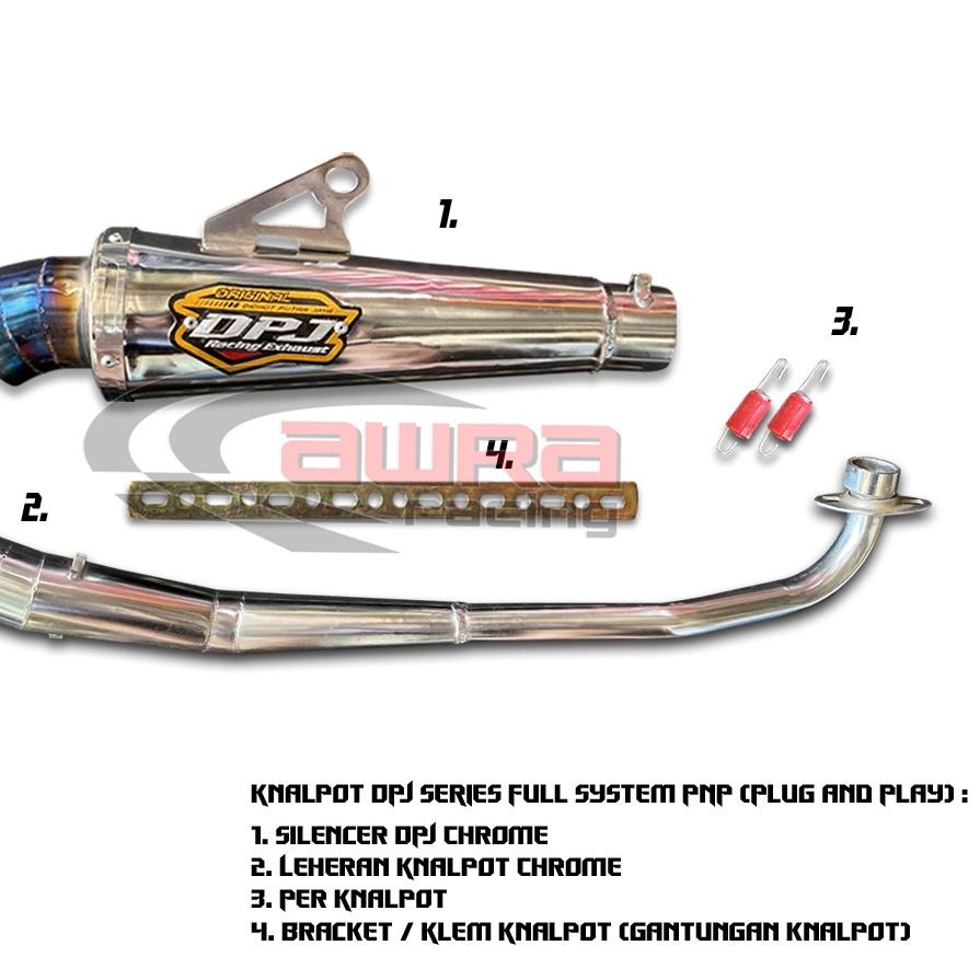 DISKON  8.8 Kenalpot DPJ Jupiter Z Z1 Supra X 125 Fit 110 vega R ZR C70 Revo Absolute Grand Smash Sh