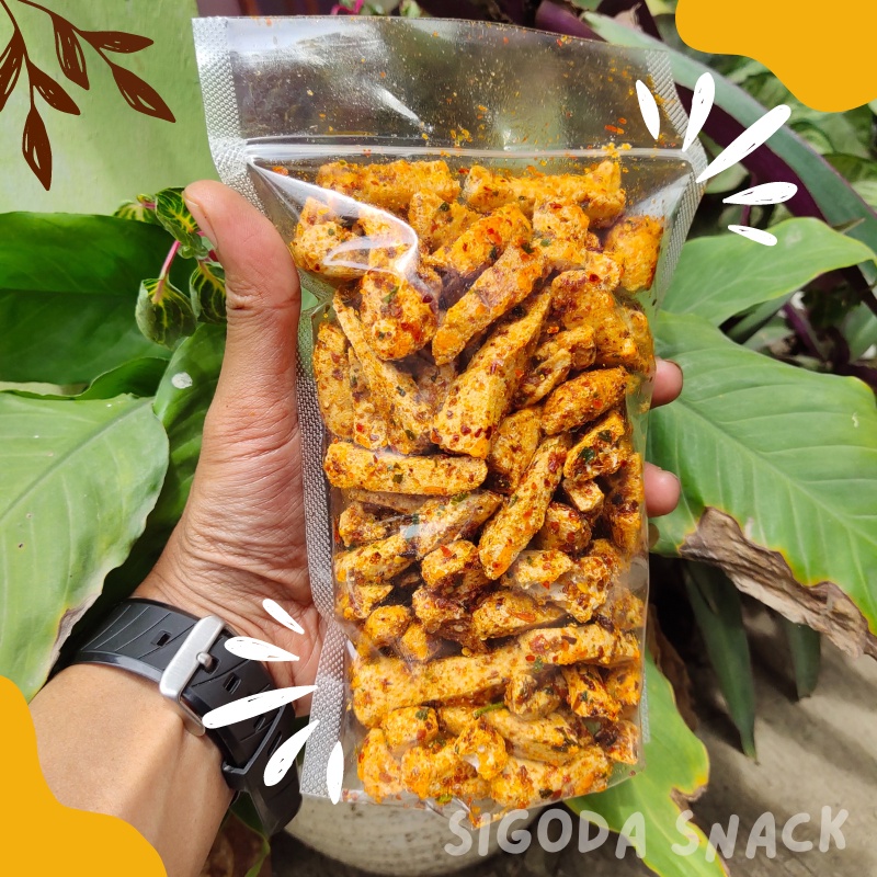 Basreng 500gr pedas daun jeruk bakso baso goreng Basreng sultan bandung basreng lada enak-Pedas jeruk