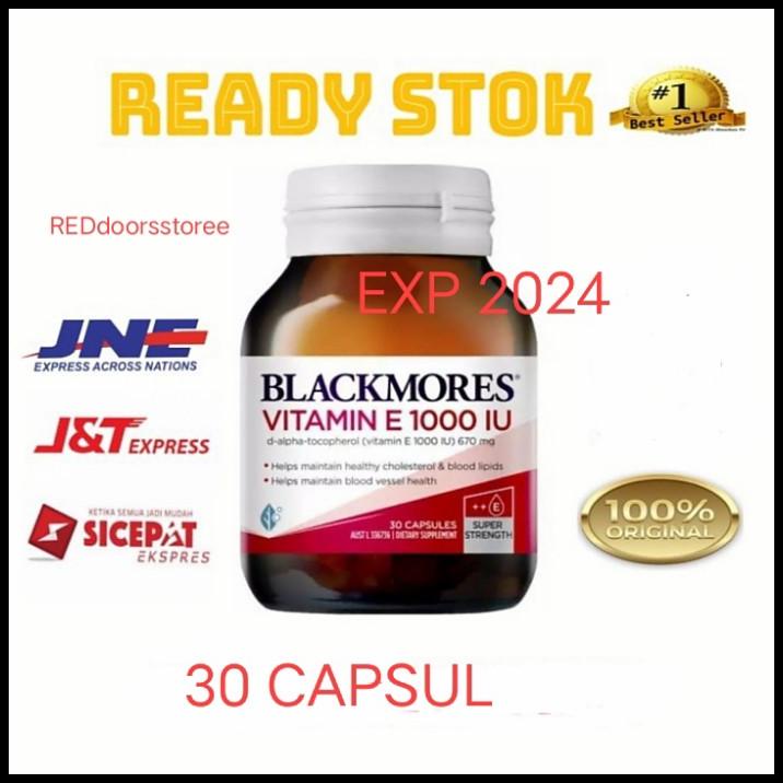 Vitamin E 1000Iu Blackmores Vitamin Natural E 1000 Iu Isi 30 Caps