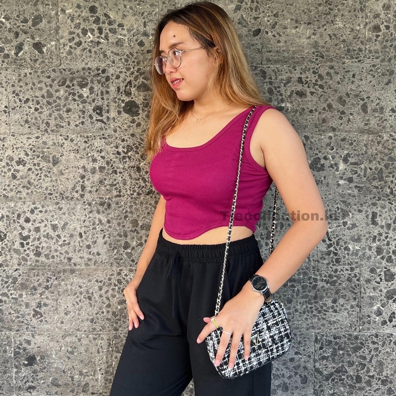 Kezia Crop Tanktop Wanita