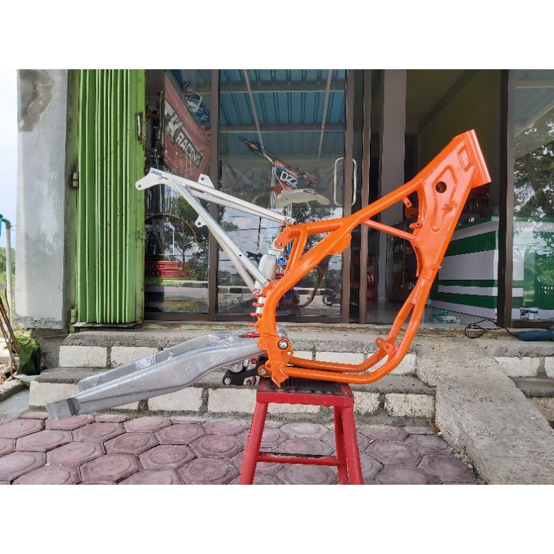 RANGKA KTM 250 PNP MESIN TIGER NINJA TRABAS GASTRACK TRAIL MOTOCROSS YZ KLX CRF GTX