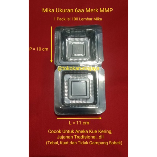 Mika Ukuran 6aa Merk MMP (Dimensi PxLxT 10x11x3 cm/HARGA PER 20 MIKA)