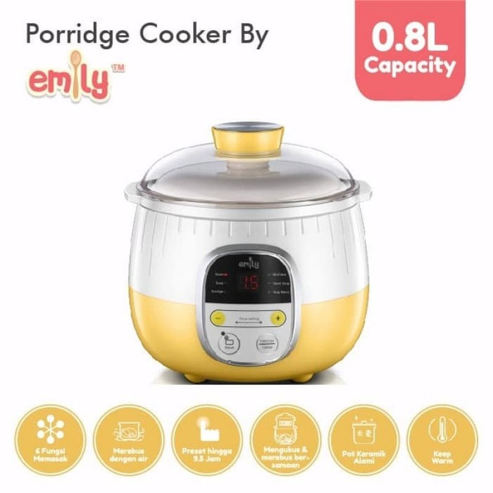 Emily Porridge Slow Cooker 0.8L (EPC-22001) Emily Porridge Slow Cooker