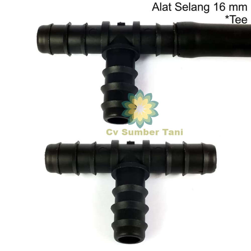 Tee Selang LDPE 16 Mm Sistem Irigasi Hidroponik