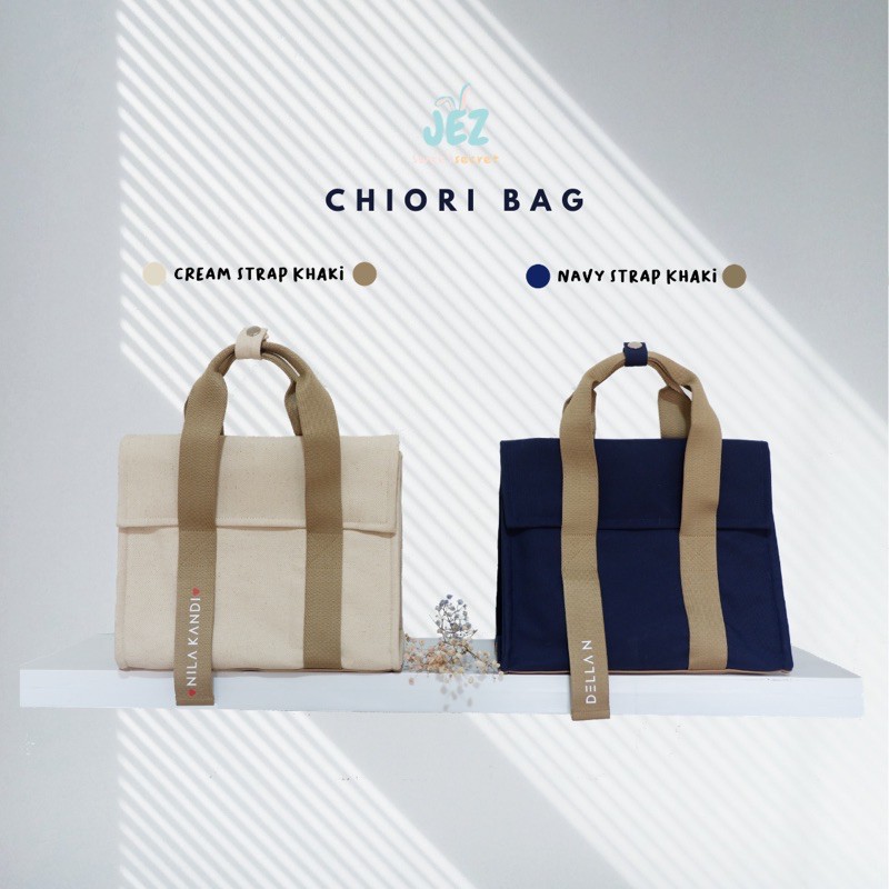 TAS CUSTOM NAMA - CHIORI BAG // MEINHART tas kanvas korea kekinian trending travel diaper tas kerja