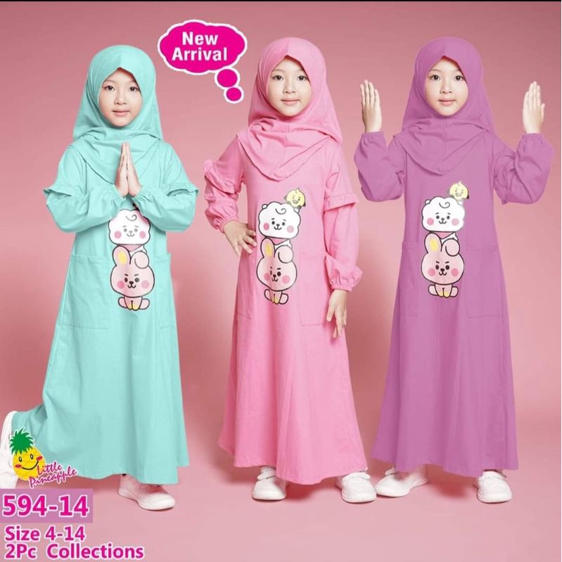 ( LP. 594-14 ) LITTLE PINEAPPLE Gamis BT-21 No. 4-14