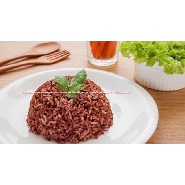 Okey Beras Merah Tumbuk 500gr Red Rice Rendah Gula Oke Okay Cocok Untuk Diabetes Diabet