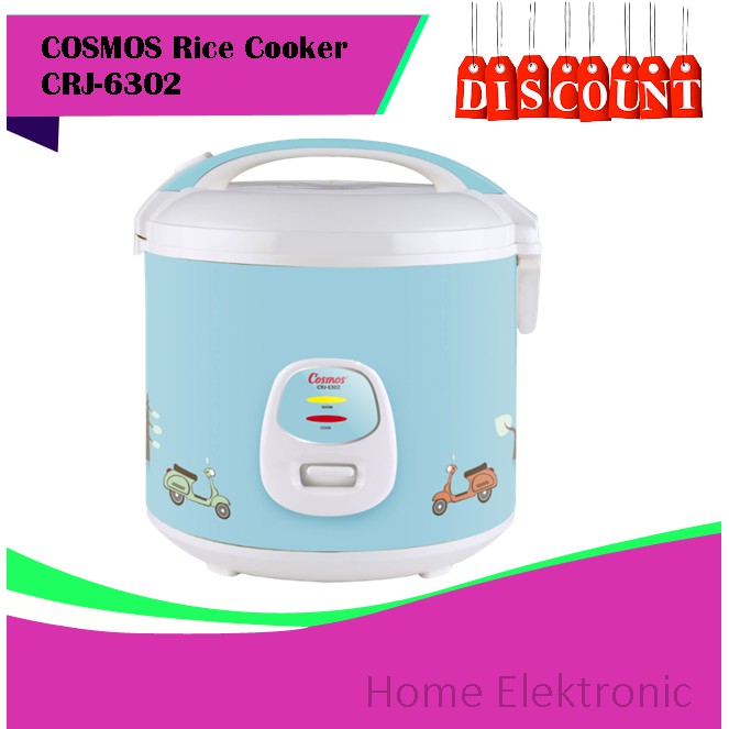 Rice cooker COSMOS Magic Com  Harmond Anti Gores CRJ-6302 / CRJ 6302 / CRJ6302 FREE BUBLE WRAP