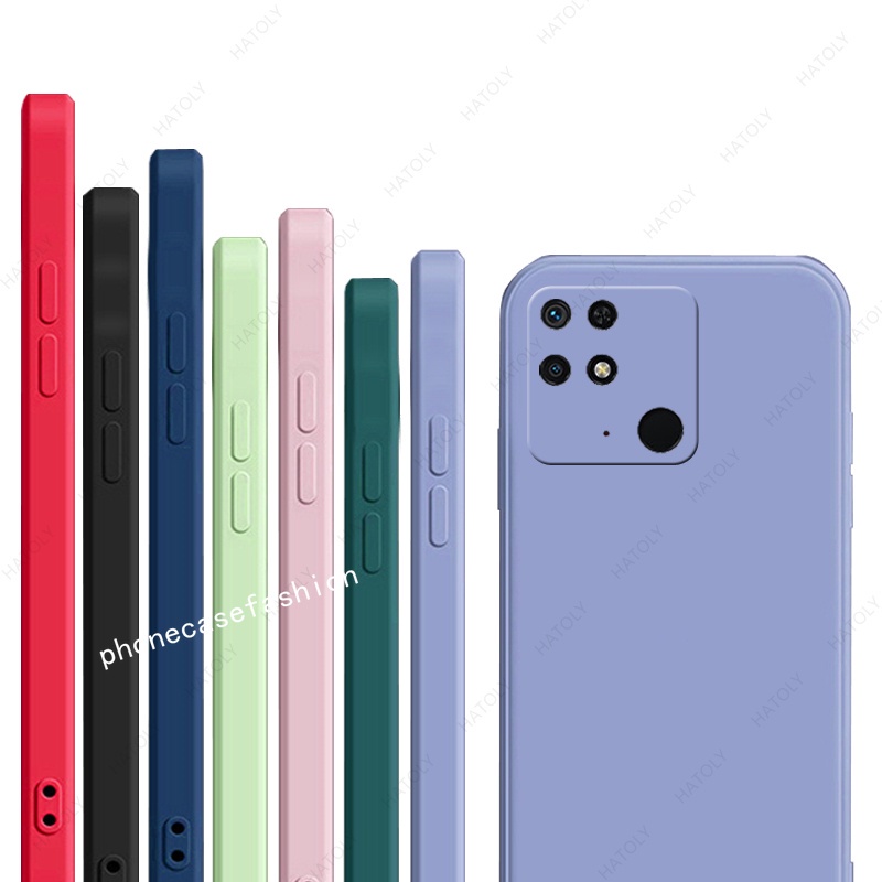 Soft Case Redmi 10A Redmi 9C Liquid Silikon Slim Skin Candy Macaron Bludru