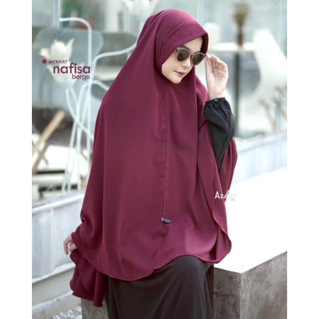 Bergo Nafisa by Azda | bergo pad jumbo