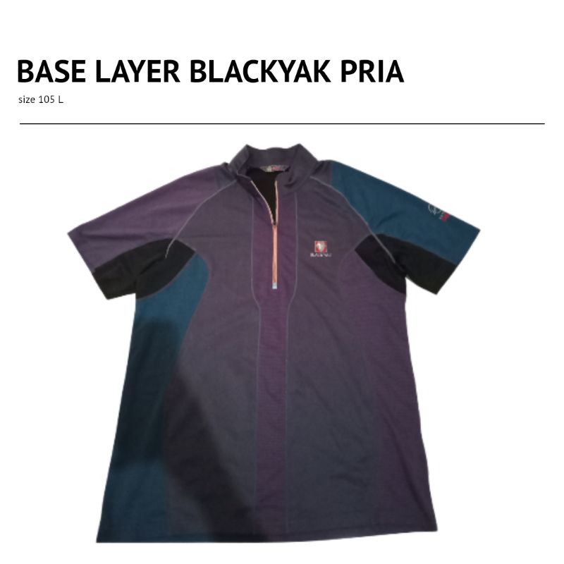 BASELAYER GOWES GUNUNG HIKING LARI SEPEDA BLACKYAK SECOND