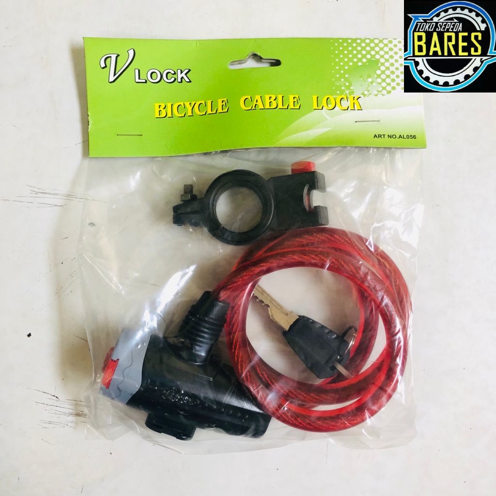 Kunci Gembok Sepeda Spiral VLock / Bicycle Lock