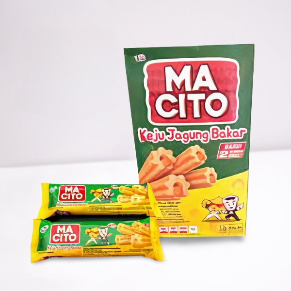 Snack wafer extrudat momogi  Macito keju jagung bakar product baru dari tango (isi 10 ) cemilan enak dan murah