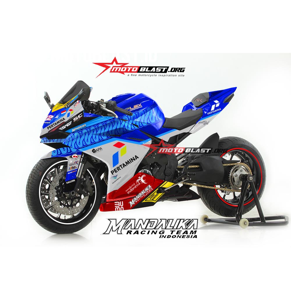 Decal Stiker Motor Full Body Motoblast Honda CBR250RR Livery Mandalika