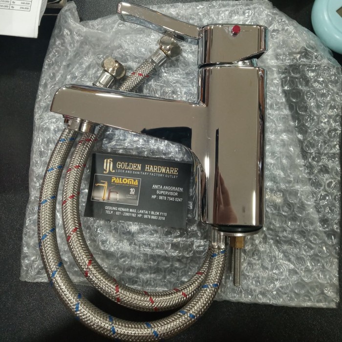 T.Lillie - Kran Air Wastafel Panas Dingin Paloma Fcp 7231 Chrome Abs Biji Plastik