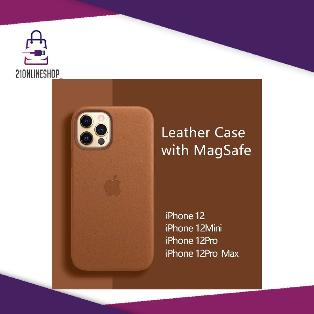 Leather Case Magsafe Case iPhone 12 Pro 6,1 Leather Magsafe Case