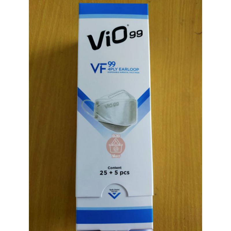 Masker Vio VF99 masker medis 4ply 30pcs - evo plushmed/sensi convex