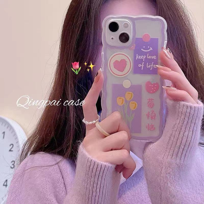 Soft Case Silikon TPU Motif Hati Untuk iPhone 13 Pro Max / 12 / 11 / XS / XR / X / 8 / 7 / 6S Plus Mini SE 2020