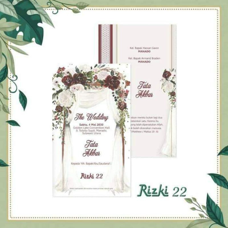 undangan pernikahan murah rizki 22