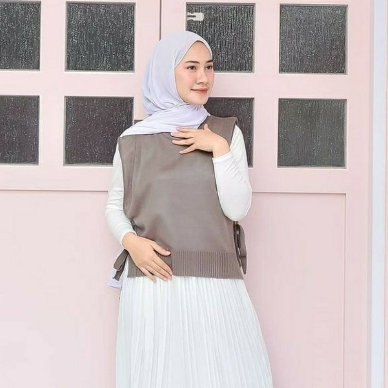 KIRANI - ( COD ) KAMINARA VEST WANITA RAJUT ( D17 )