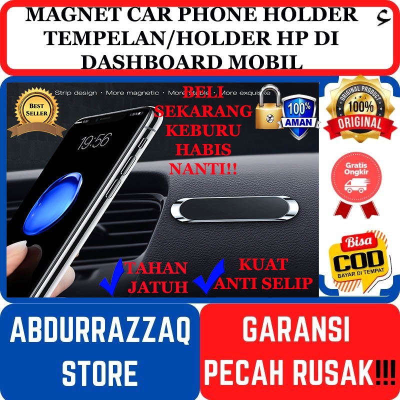 ANTI JATUH DAN KUAT Magnet HOLDER HP DI MOBIL MOTOR Phone Holder F6 AKSESORIS PERLENGKAPAN KEAMANAN 