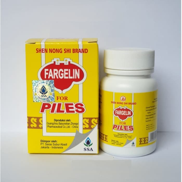 Fargelin Piles Obat Wasir Sembelit Ambeien BAB Berdarah Keras Ambeyen