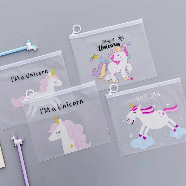 

ZIPPER BAG TRANSPARAN UNICORN/TEMPAT PENSIL UNICORN