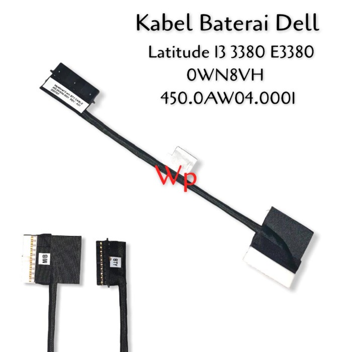 Kabel Baterai Laptop Dell Latitude 13 3380 E3380 0WN8VH 450.0AW04.0001