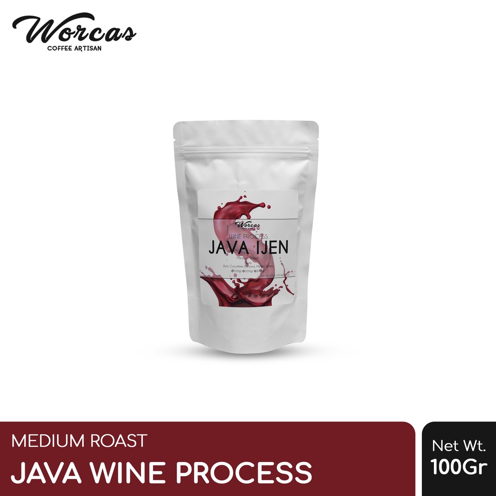 

WORCAS Kopi Arabika Java Ijen Wine Process 100 Gram - Medium Roast