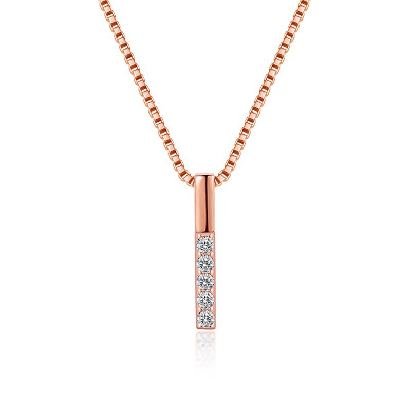 Kalung Rantai Klavikula Panjang Bentuk Geometris Gaya Korea Minimalis Untuk Wanita -PD