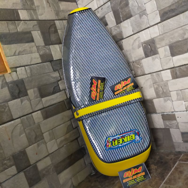 jok c70 kulit biker custom sabuk