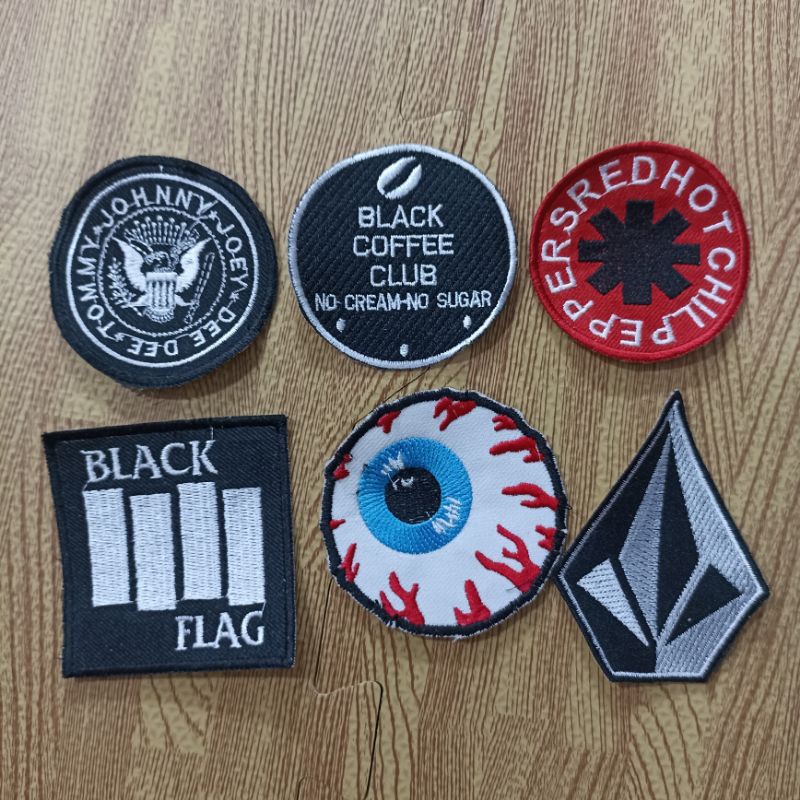 Patch musik blackflag / emblem ramones best quality termurah