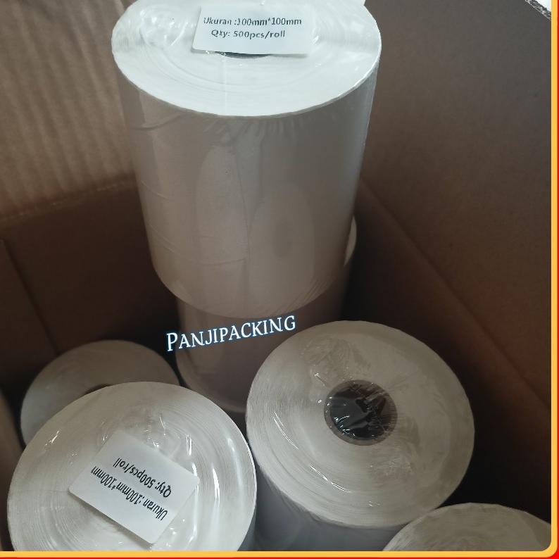 

Pasti Kekinian LABEL BARCODE 100X100 mm KERTAS STICKER DIRECT THERMAL 500 pcs lbr 100 x 100 10x10 cm