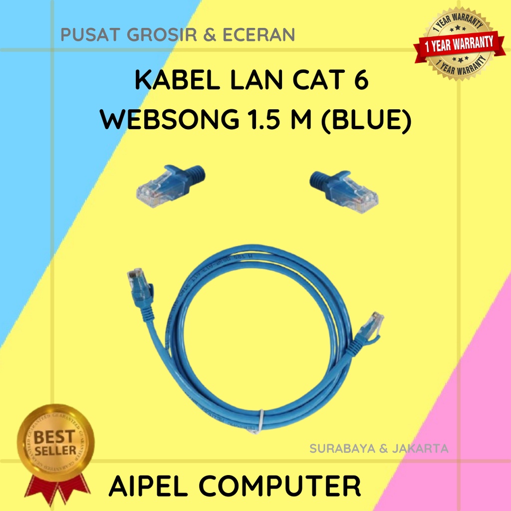 KL6W1 | KABEL LAN CAT 6 WEBSONG 1.5 M (BLUE)