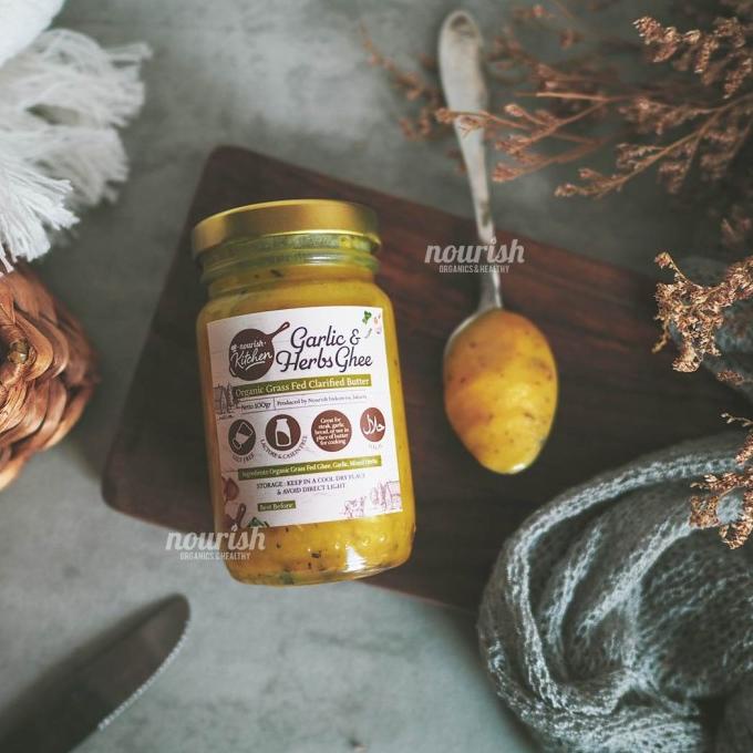 

Ghee Garlic & Herbs (Grass Fed Ghee Clarified Butter) 100 Gr Terbaru