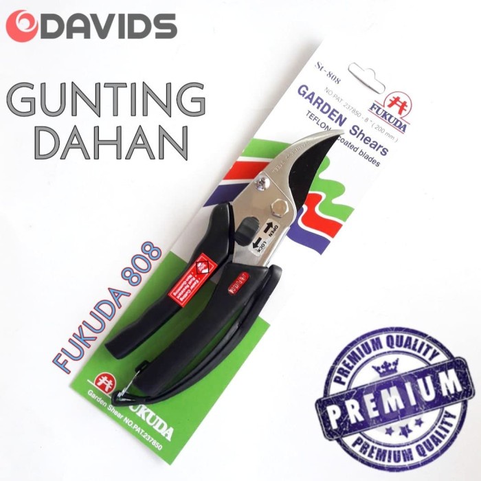PROMO TERBATAS- GUNTING DAHAN STAINLESS FUKUDA ST808 / GUNTING RANTING FUKUDA 808