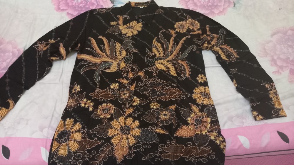 Rianty Brezo Kemeja Batik Lengan Panjang Pria Premium Bahan Dobby
