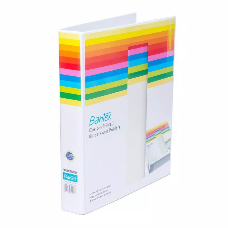 

BANTEX INSERT RING BINDER 2D 25mm A4 WHITE #BANTEX 8522 07 2D 25mm