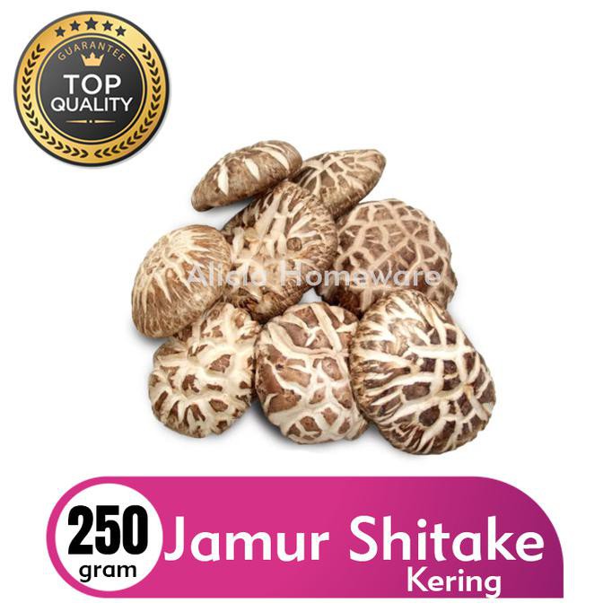 

Big Sale Jamur Shitake Kering 250gr Cuci Gudang Awal Tahun
