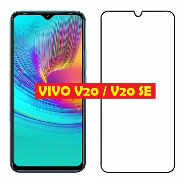 PROMO Tempered Glass Warna VIVO V20/V20 SE/V21 Anti Gores Kaca Full Layar Premium Quality