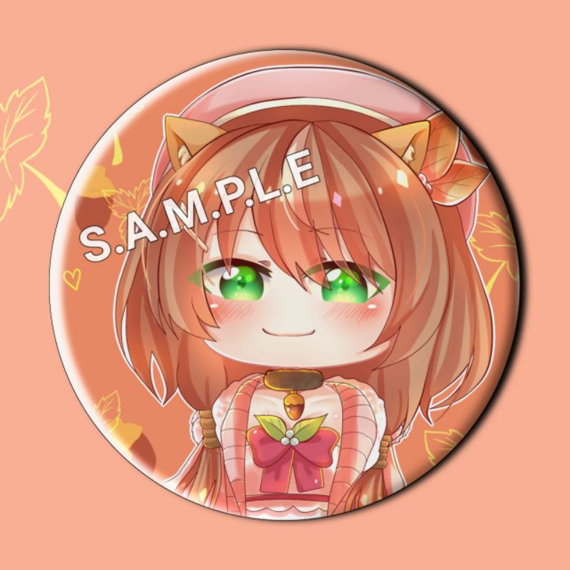 Button Pin/Badge Hololive Ayunda Risu - Hololive ID - Anime