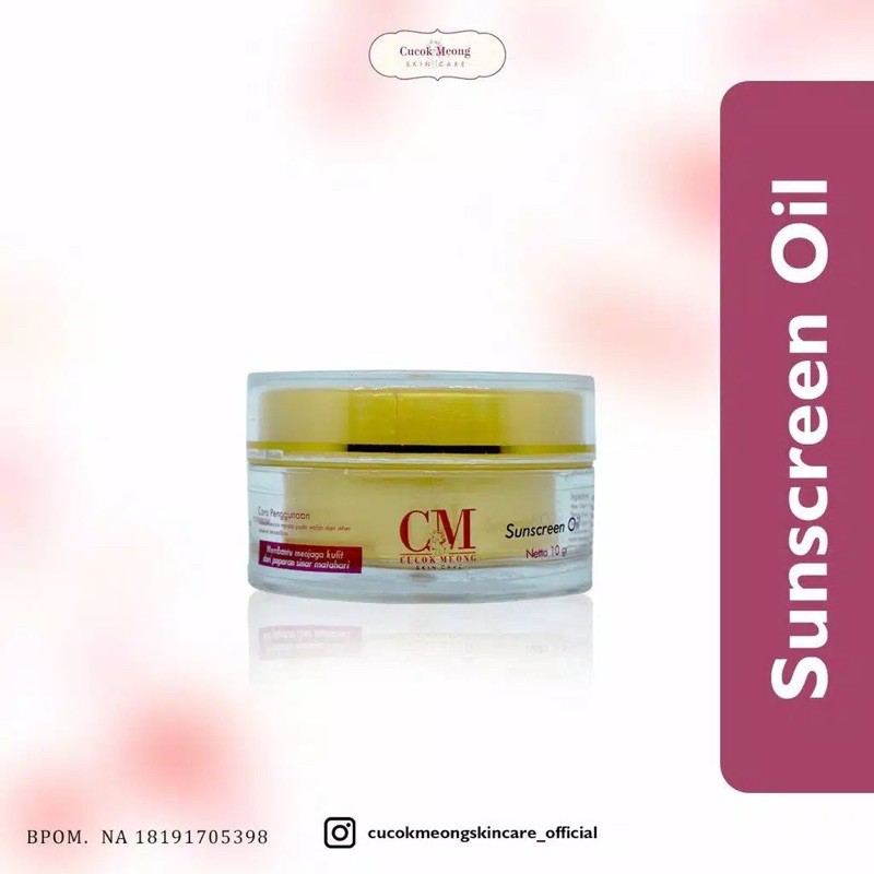 Sunscreen Oil Cucok Meong 10gr
